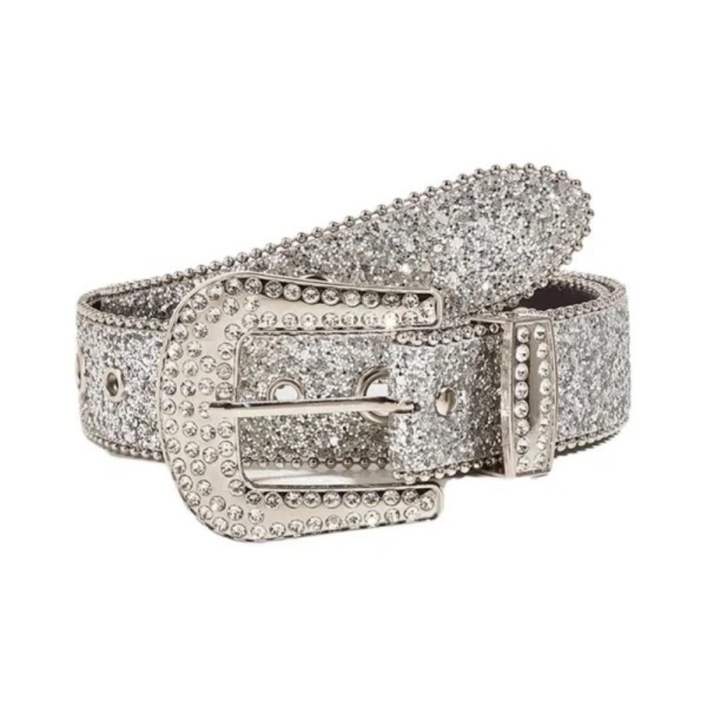 Silver Rhinestone Belt